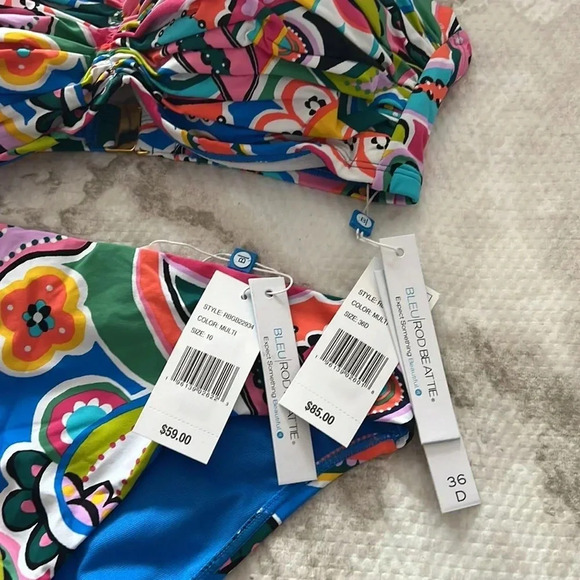 BLEU ROD BEATTIE Go For Bold Ruched Back Bottom and Bikini Top - Picture 14 of 15